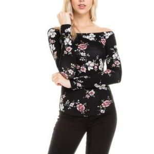 Off-Shoulder Floral Top